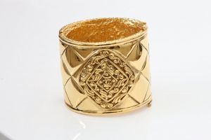 Beautiful photos of gold - vintage chanel gold cuff.jpg